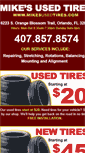 Mobile Screenshot of mikesusedtires.com